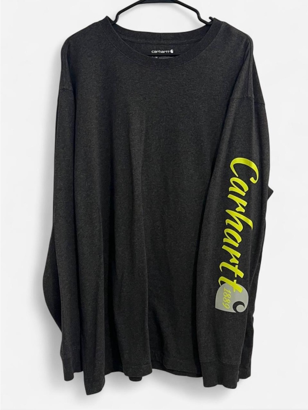 Carhartt Men's Loose Fit Heavyweight Long-Sleeve Logo Graphic T-Shirt